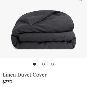 Parachute• linen duvet cover- coal
